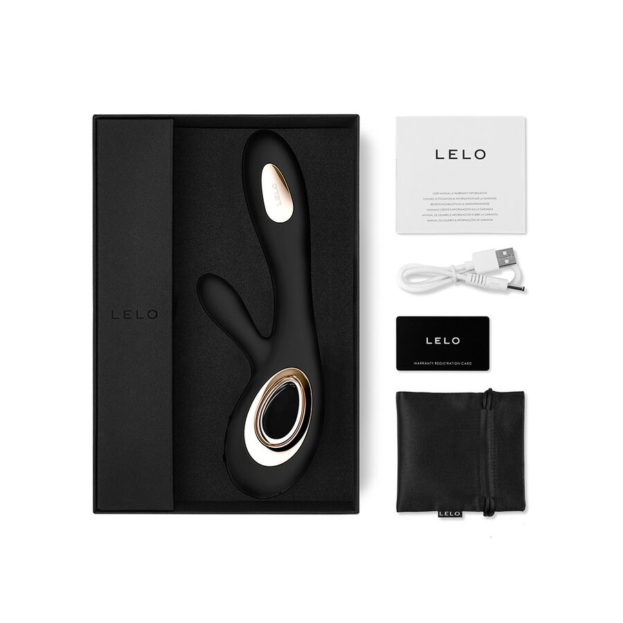 LELO - SORAYA WAVE vibromasseur lapin noir