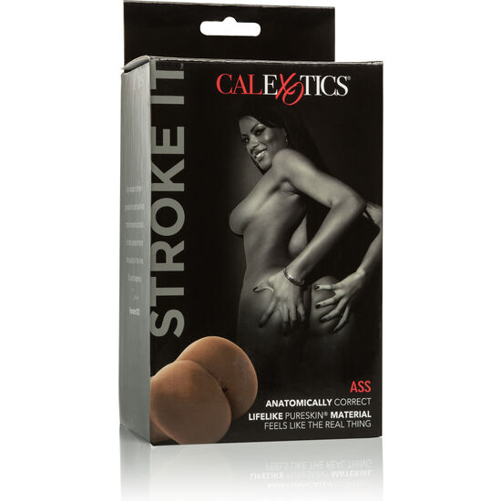 CALEXOTICS - STROKE IT masturbateur double, en forme de d’anus brun