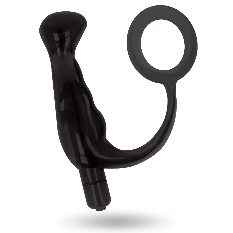 ADDICTED TOYS - vibromasseur prostatique noir 10 cm