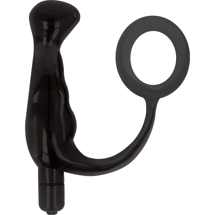 ADDICTED TOYS - vibromasseur prostatique noir 10 cm