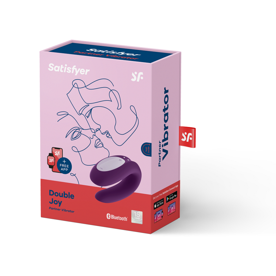 SATISFYER – DOULBLEJOY vibromasseur U clitoris et point G avec appli