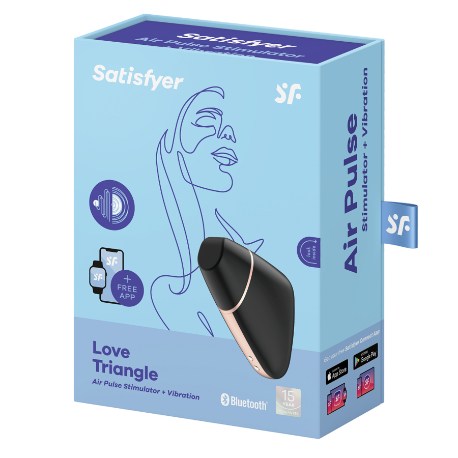 SATISFYER - LOVETRIANGLE vibromasseur par air pulsé avec appli