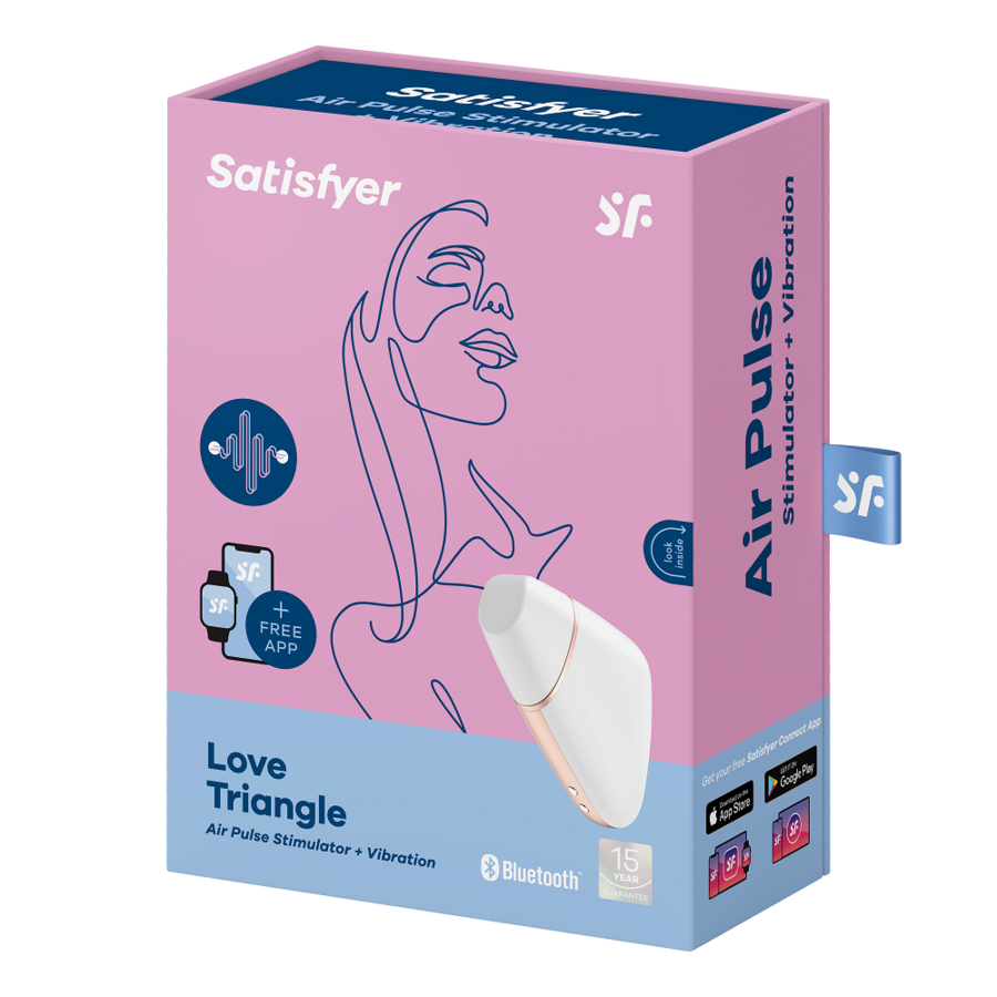 SATISFYER - LOVETRIANGLE vibromasseur par air pulsé avec appli