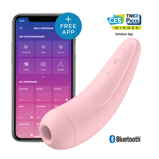 SATISFYER – CURVY 2+, stimulation du clitoris par air pulsé et vibrations