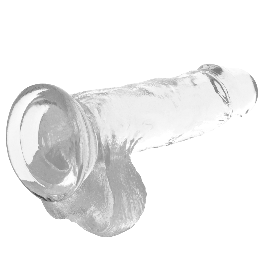 X RAY - CLEAR DILDOS gode transparent avec boules 15.5 cm -o- 3.5 cm