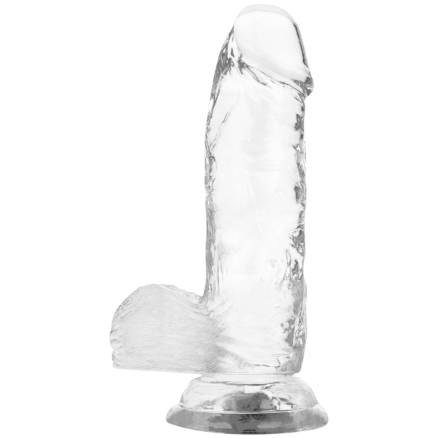 X RAY - CLEAR DILDOS gode transparent avec boules 15.5 cm -o- 3.5 cm