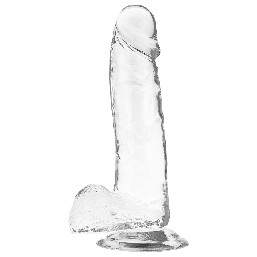 X RAY - CLEAR DILDOS gode transparent avec boules 20 cm -o- 4.5 cm