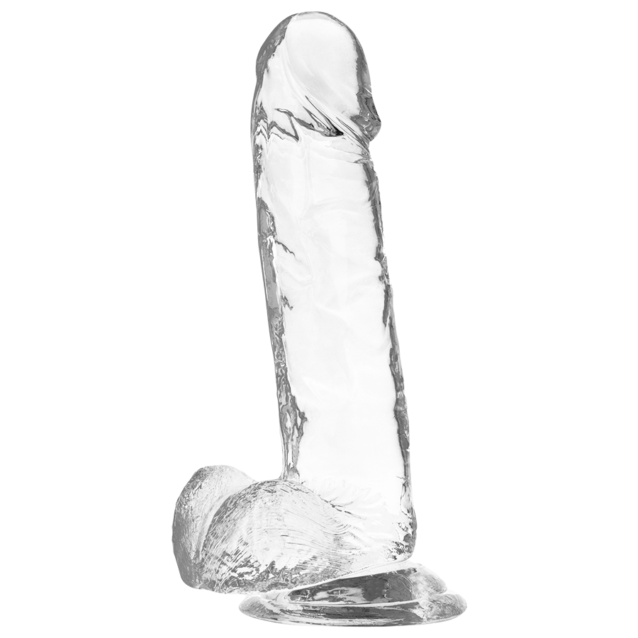 X RAY - CLEAR DILDOS gode transparent avec boules 20 cm -o- 4.5 cm