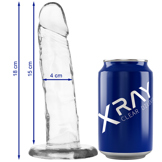 X RAY - CLEAR DILDOS gode transparent 18 cm -o- 4 cm