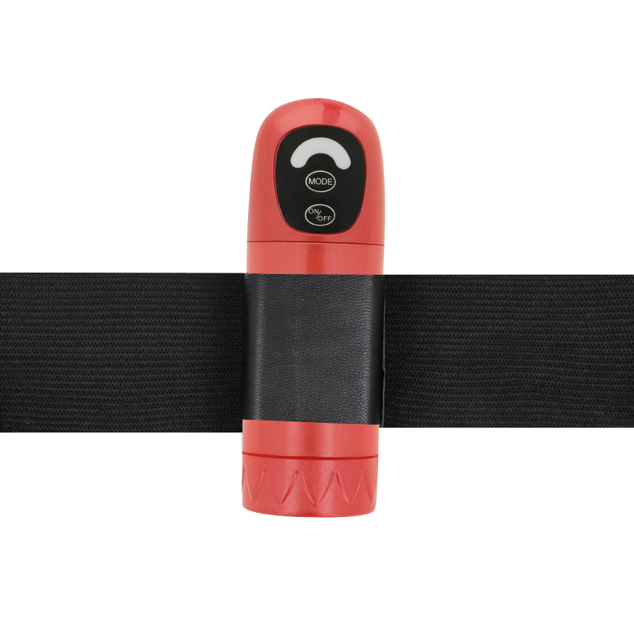 HARNESS ATTRACTION - harnais gode-ceinture DANIEL avec vibration et rotation 18 cm -o- 3.5 cm