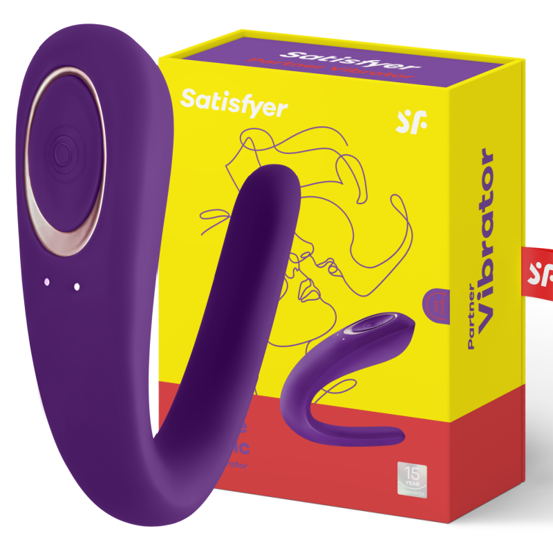 PARTNER vibromasseur U clitoris&vagin, seul ou en couple, violet