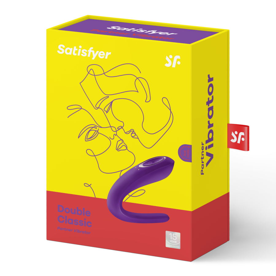 PARTNER vibromasseur U clitoris&vagin, seul ou en couple, violet