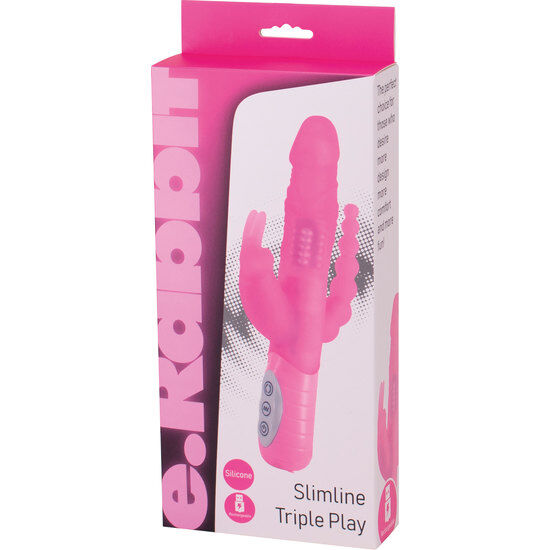 SEVEN CREATIONS - E-RABBIT SLIMINE vibromasseur triple stimulation rose