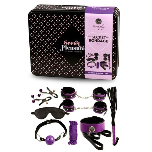 SECRETPLAY - BDSM kit 8unités purble / noir.