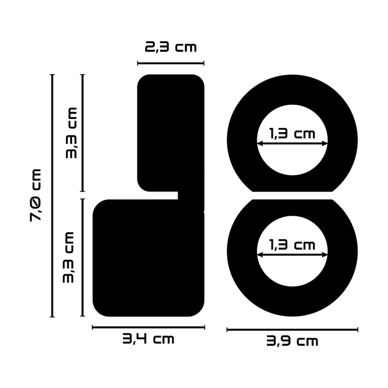 POWERING - anneau pénis double super flexible et résistant pr09 noir
