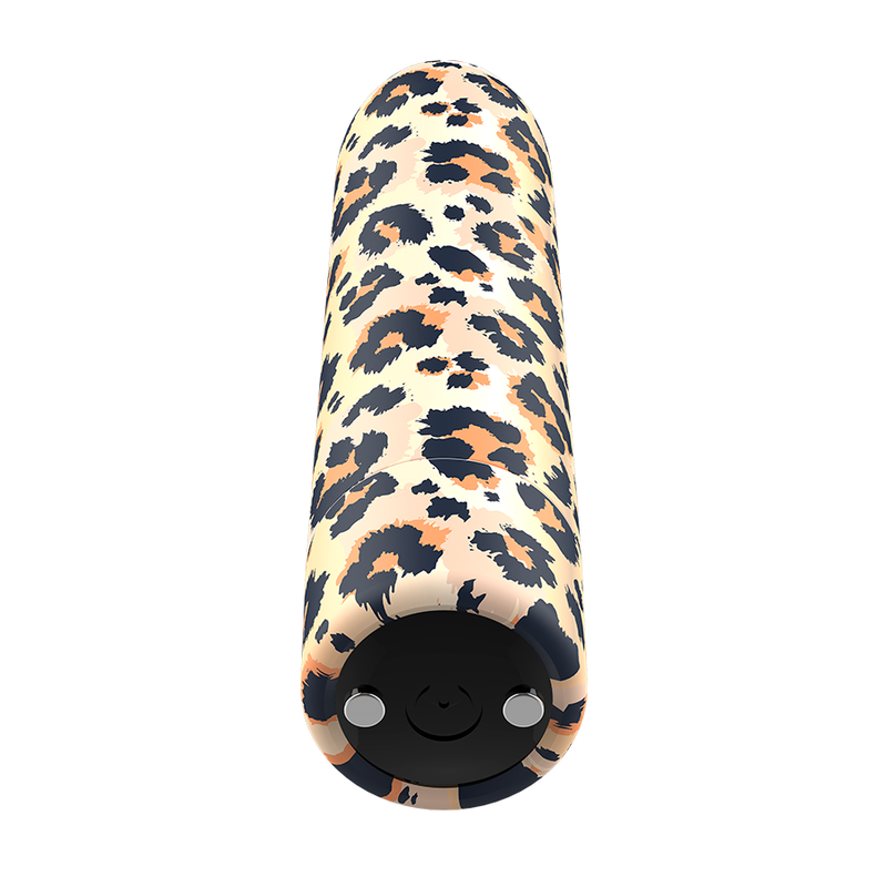 CUSTOM BULLETS - vibromasseur rechargeable léopard 10 intensités