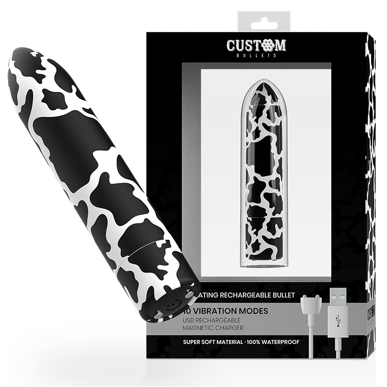 CUSTOM BULLETS – vibromasseur rechargeable vache 10 intensités