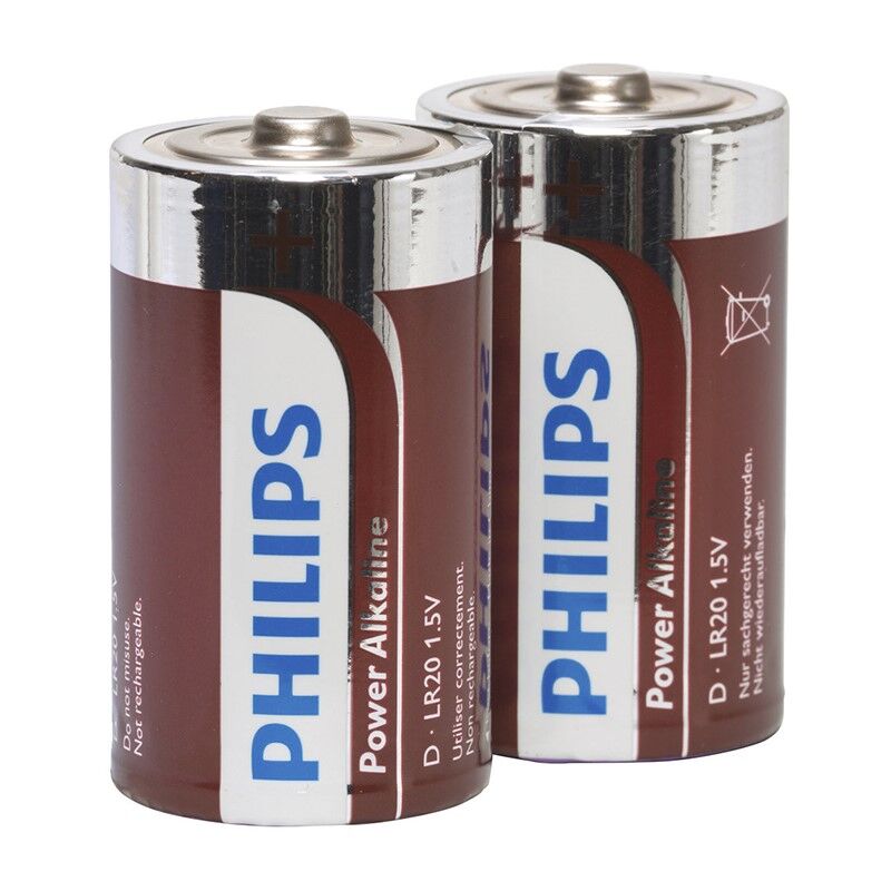 PHILIPS - blister POWER pile alcaline d LR20 * 2