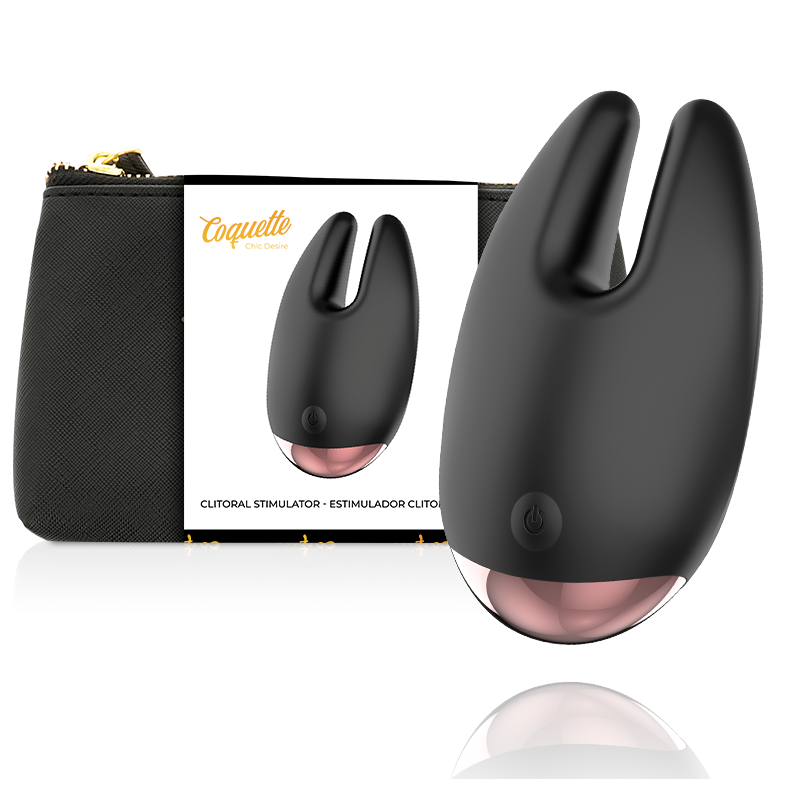 COQUETTE TOYS  - vibromasseur clitoris noir / or