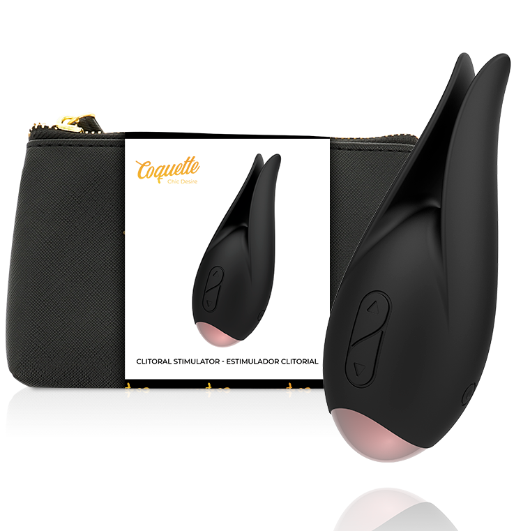 COQUETTE TOYS  - vibromasseur clitoris noir / or