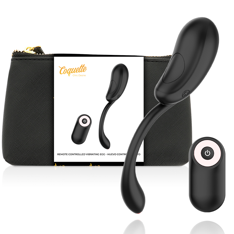 COQUETTE TOYS  - oeuf vibrant télécommandé rechargeable noir/or