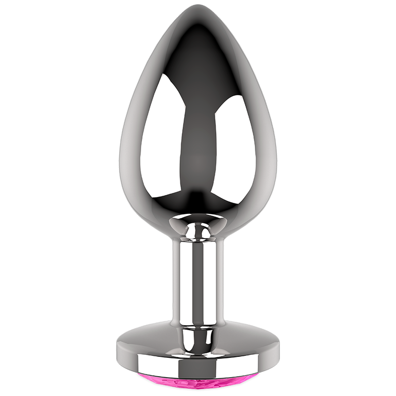 COQUETTE TOYS  - plug anal metal couleur rose taille L 4 x 9cm