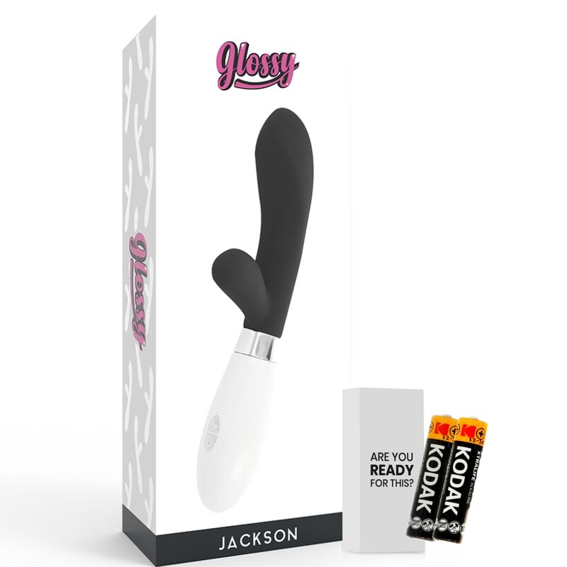 GLOSSY - JACKSON vibromasseur lapin noir