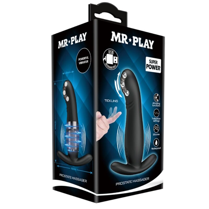 MR PLAY - vibromasseur de prostate noir rechargeable