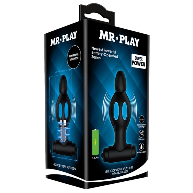 MR PLAY - plug anal en silicone avec vibration