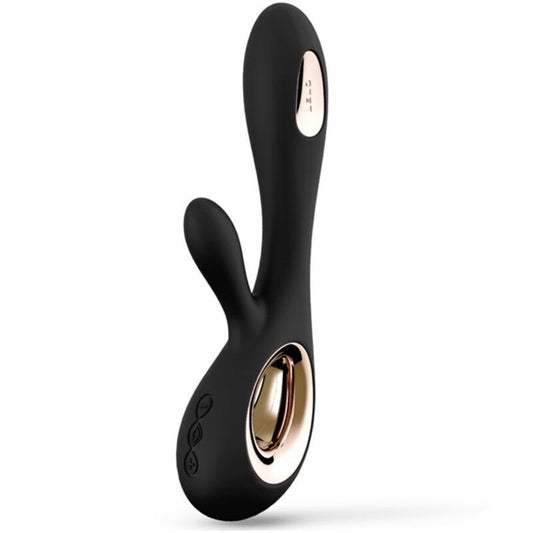 LELO - SORAYA WAVE vibromasseur lapin noir