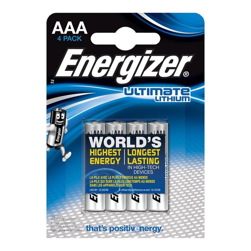 ENERGIZER - ULTIMATE lithium AAA l92 LR03 1,5v *4