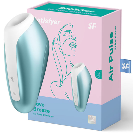 SATISFYER – LOVE BREEZE, vibromasseur clitoris par air pulsé bleu