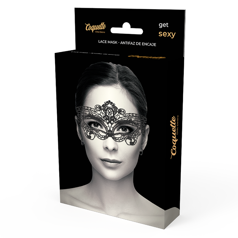 COQUETTE FANTASY - masque fine dentelle noire