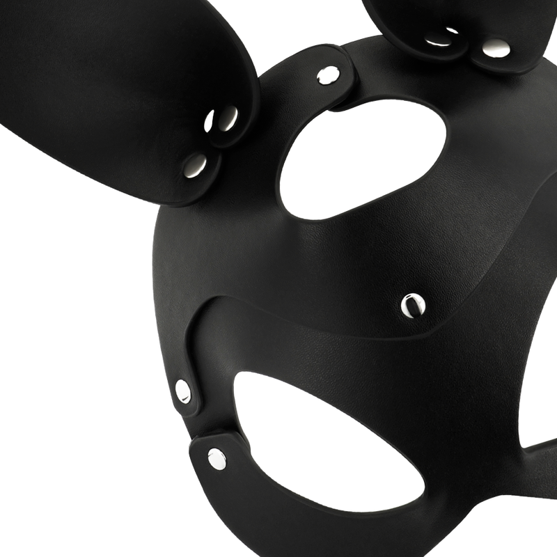 COQUETTE FANTASY - masque en cuir vegan avec oreilles de lapin