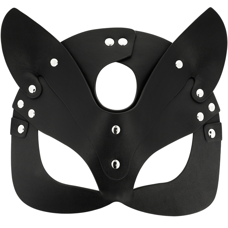 COQUETTE FANTASY - masque en cuir vegan avec oreilles de chat