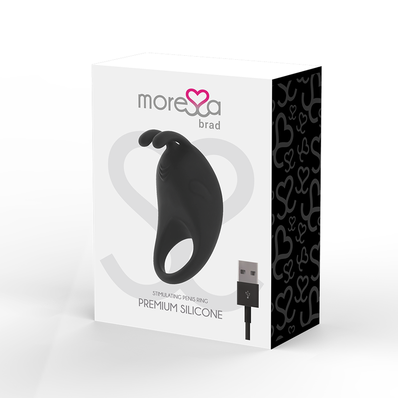 MORESSA – BRAD vibromasseur premium silicone rechargeable noir