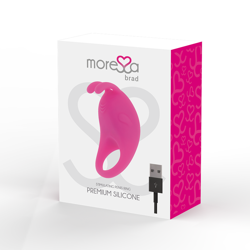 MORESSA – BRAD virbomasseur premium silicone rechargeable rose