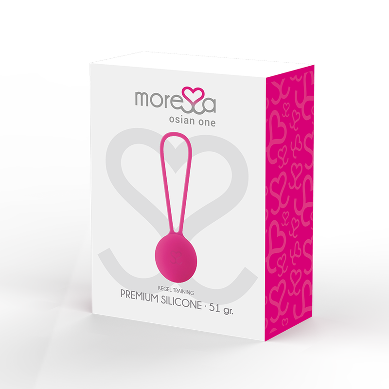 MORESSA – OSIAN, boule de Geisha en silicone rose