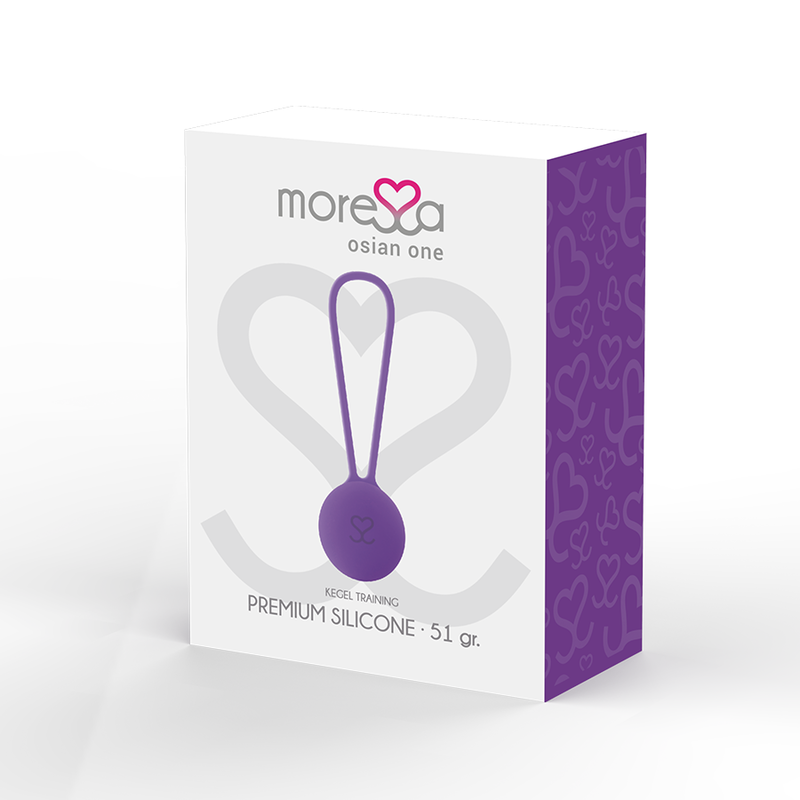 MORESSA – OSIAN, boule de Geisha en silicone violet