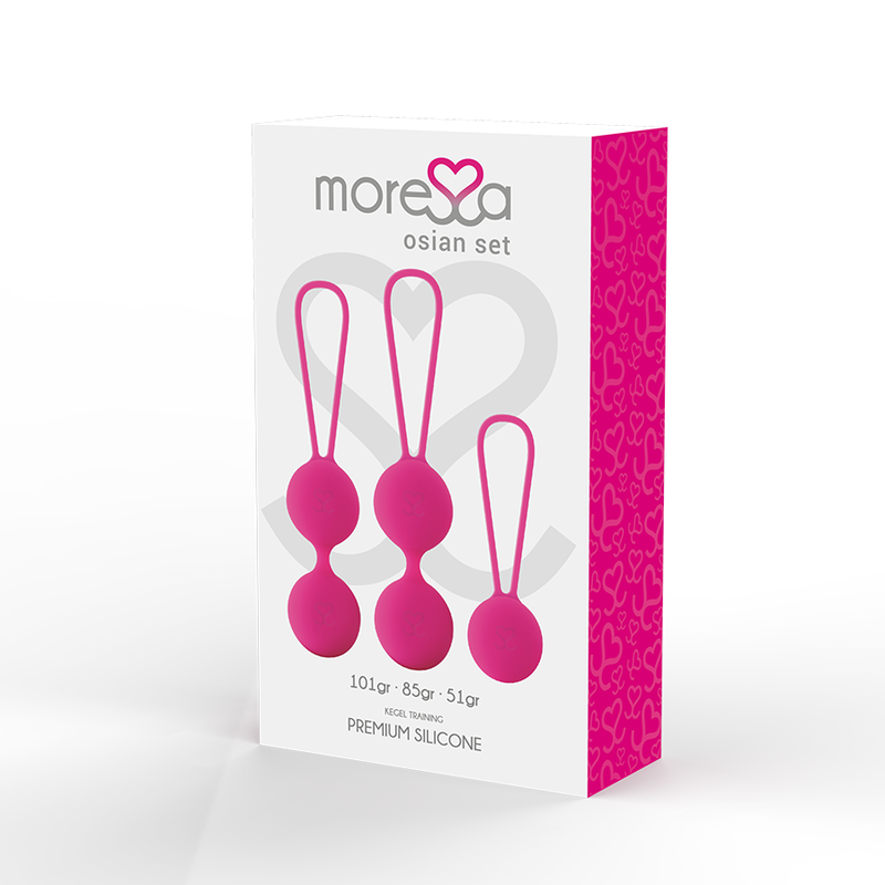 MORESSA – OSIAN, ensemble de boules de Geisha en silicone rose