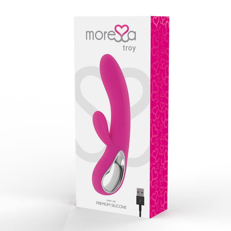 MORESSA – vibromasseur TROY rechargeable en silicone premium