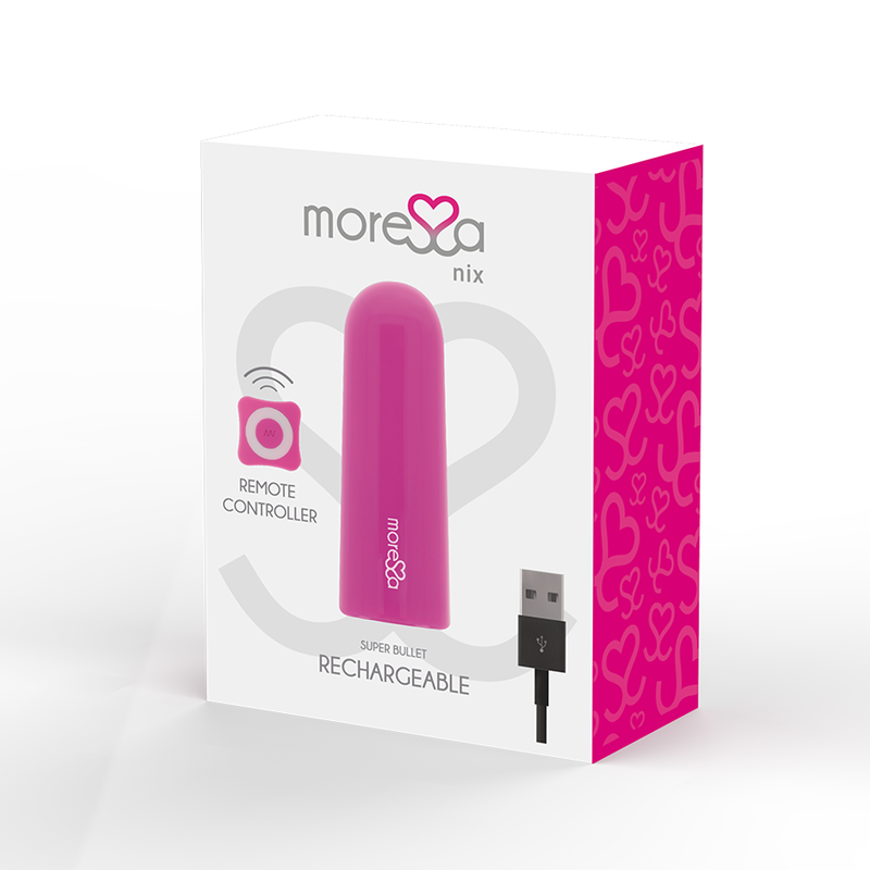 MORESSA - NIX vibromasseur télécommandé rose