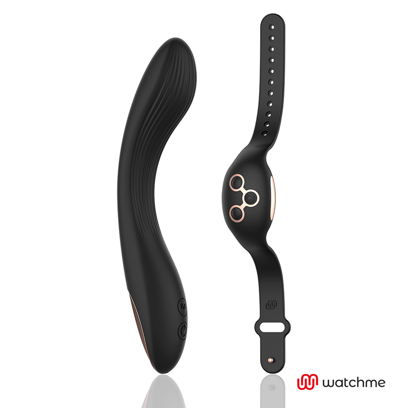 ANNE'S DESIRE - CURVE vibromasseur incurvé télécommandé compatible WATCHME noir / or