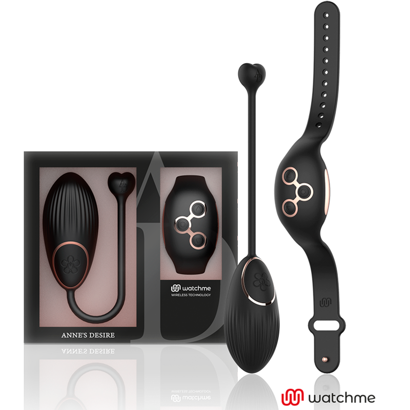 ANNE'S DESIRE – œuf vibrant télécommandé compatible WATCHME noir/or