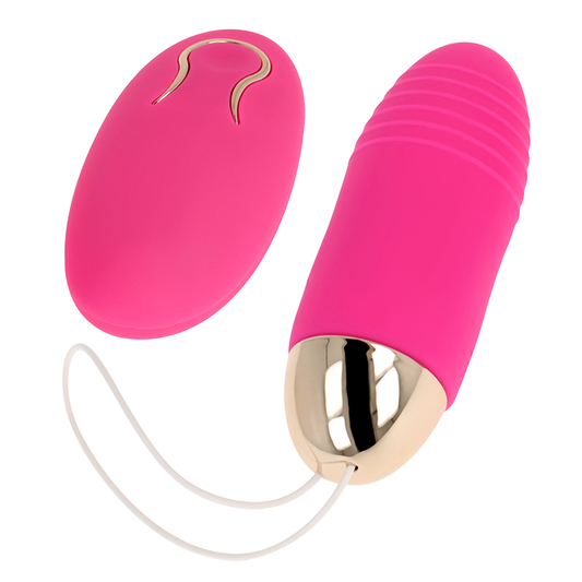 OHMAMA - oeuf vibrant télécommandé 10 vitesses rose