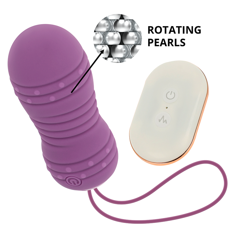 OHMAMA - oeuf télécommandé 7 modes de rotation violet