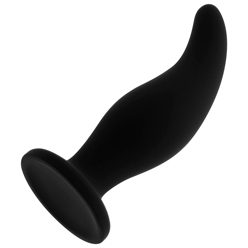 OHMAMA - plug anal en silicone courbé point p 12 cm