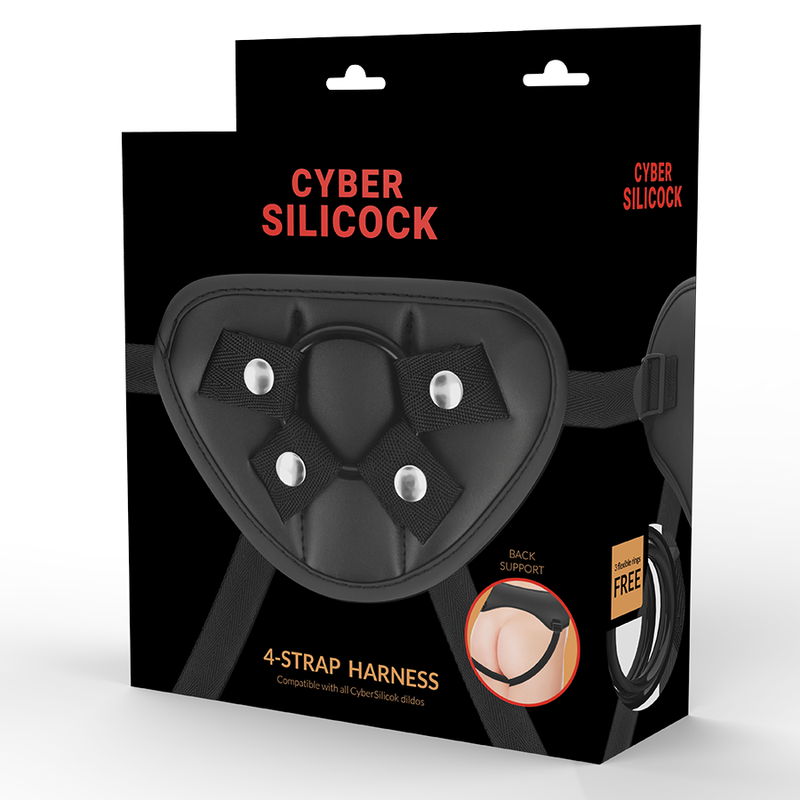 CYBER SILICOCK - harnais sangles avec 3 anneaux gratuits