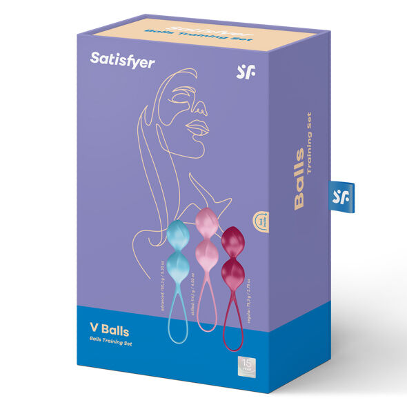 SATISFYER - ensemble boules renfort pelvien LOVEBALLS 2