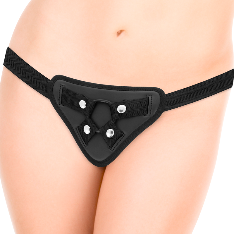 X RAY - harnais gode-ceinture avec anneaux en silicone